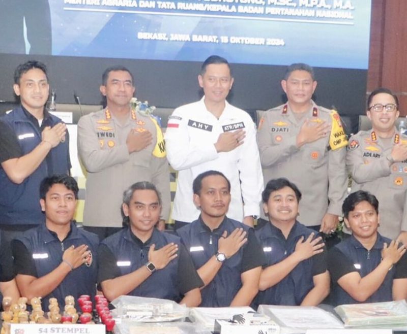 Menteri AHY Bersama Polda Metro Jaya Ungkap Kasus Mafia Tanah di Bekasi, Uang Negara Rp 183,5 Miliar Berhasil Diselamatkan