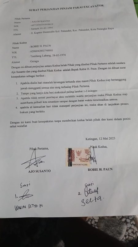 Dugaan Penipuan Mantan Kades Tumbang Lahang: Korban Merugi Rp 300 Juta, Laporan di Polres Katingan Mandek