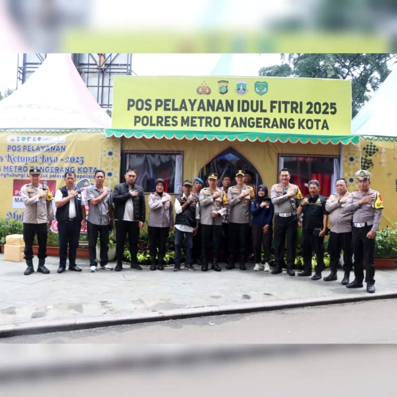 Kapolres Metro Tangerang Kota Tinjau Pos Pelayanan Tangcity Mall dalam Operasi Ketupat Jaya 2025