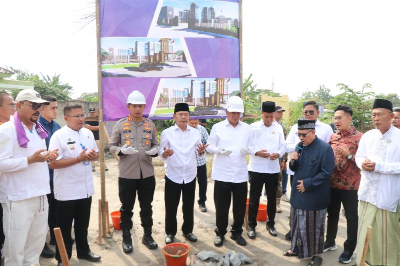 Polsek Sepatan Segera Miliki Gedung Baru, Bupati dan Kapolres Metro Tangerang Kota Lakukan Ground Breaking