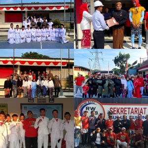 Semarak HUT RI ke-80 di RW 09 Sudimara Barat: Upacara, Launching Sekretariat, Senam Sehat hingga Doorprize Meriahkan Acara