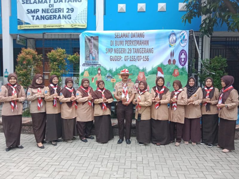 Perkemahan Jumat-Sabtu SMPN 29 Kota Tangerang: Ajang Pengukuhan Penggalang dengan Jiwa Disiplin dan Nasionalisme